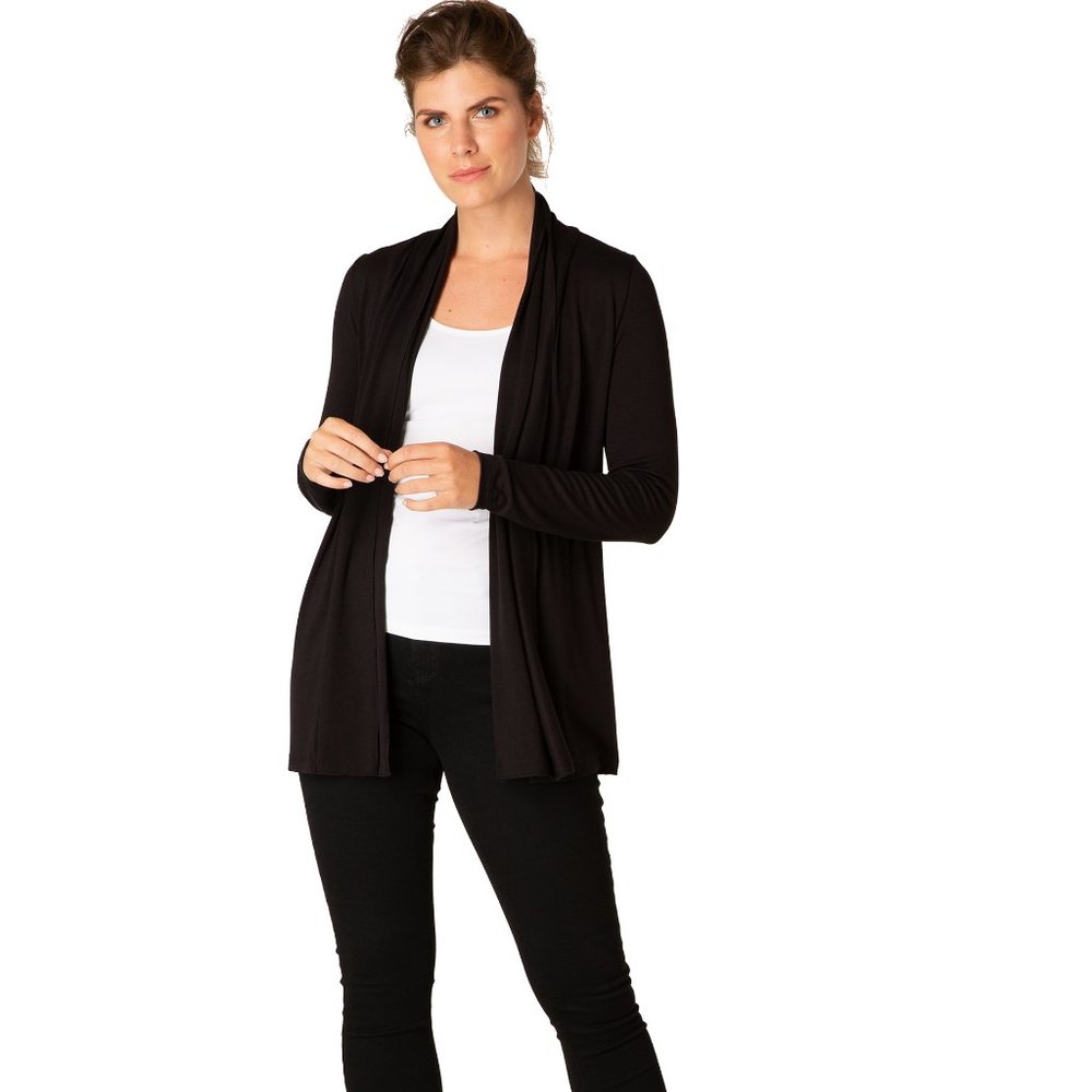 Yest Yessica Short Cardigan Sweater Black Size 16